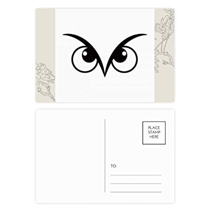 425x425 Vector Pattern Black Eye Decoration Flower Postcard
