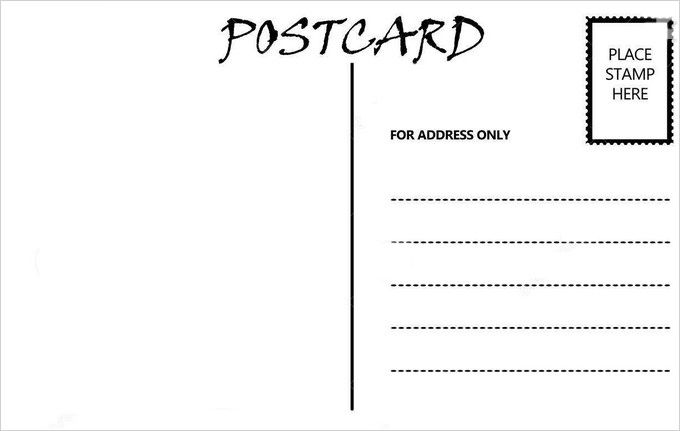 680x431 Blank Postcard Template Skoolwerk Gr Postcard Template