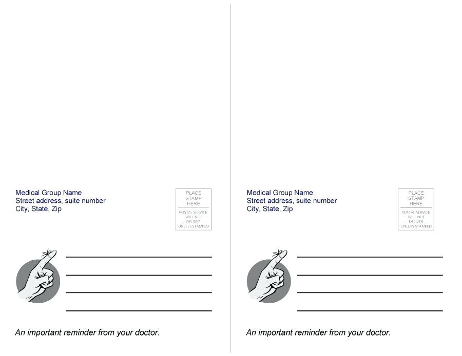 900x695 Postcard Template Postcard Back Template