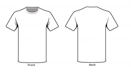 Blank Tshirt Template Front Back Side In High Resolution Art 500x281 Blank Tshirt Template Front Back Side In High Resolution Art