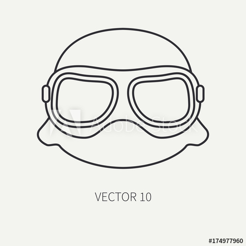 Line Flat Plain Vector Motorcycle Icon Helmet, Glasses Legendary 500x500 Line Flat Plain Vector Motorcycle Icon Helmet, Glasses Legendary