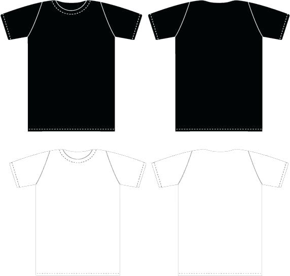 Blank T Shirt Template Vector Plain 572x546 Blank T Shirt Template Vector Plain
