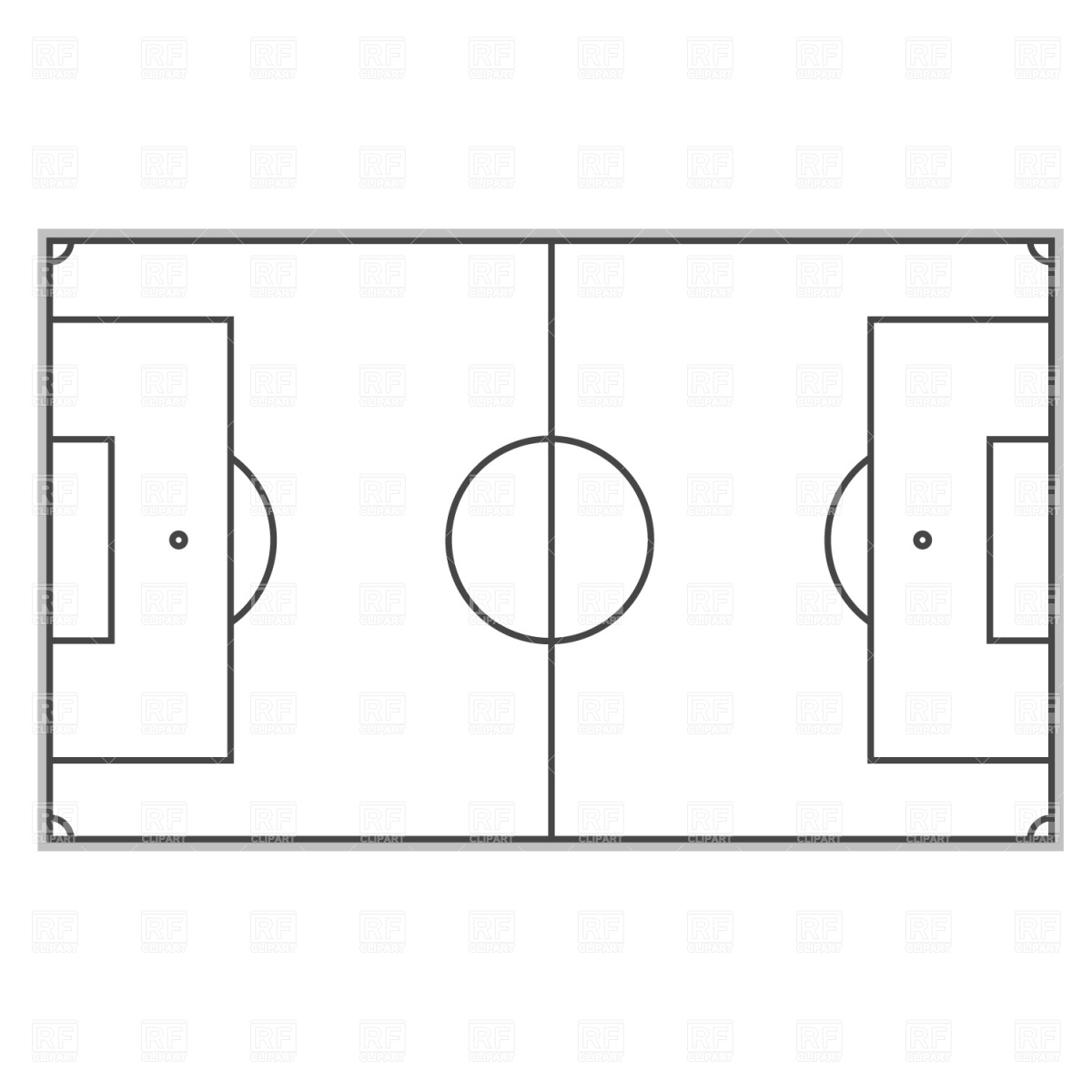 1200x1200 Soccer Field Plan Vector Image Of Sport And Leisure Prague