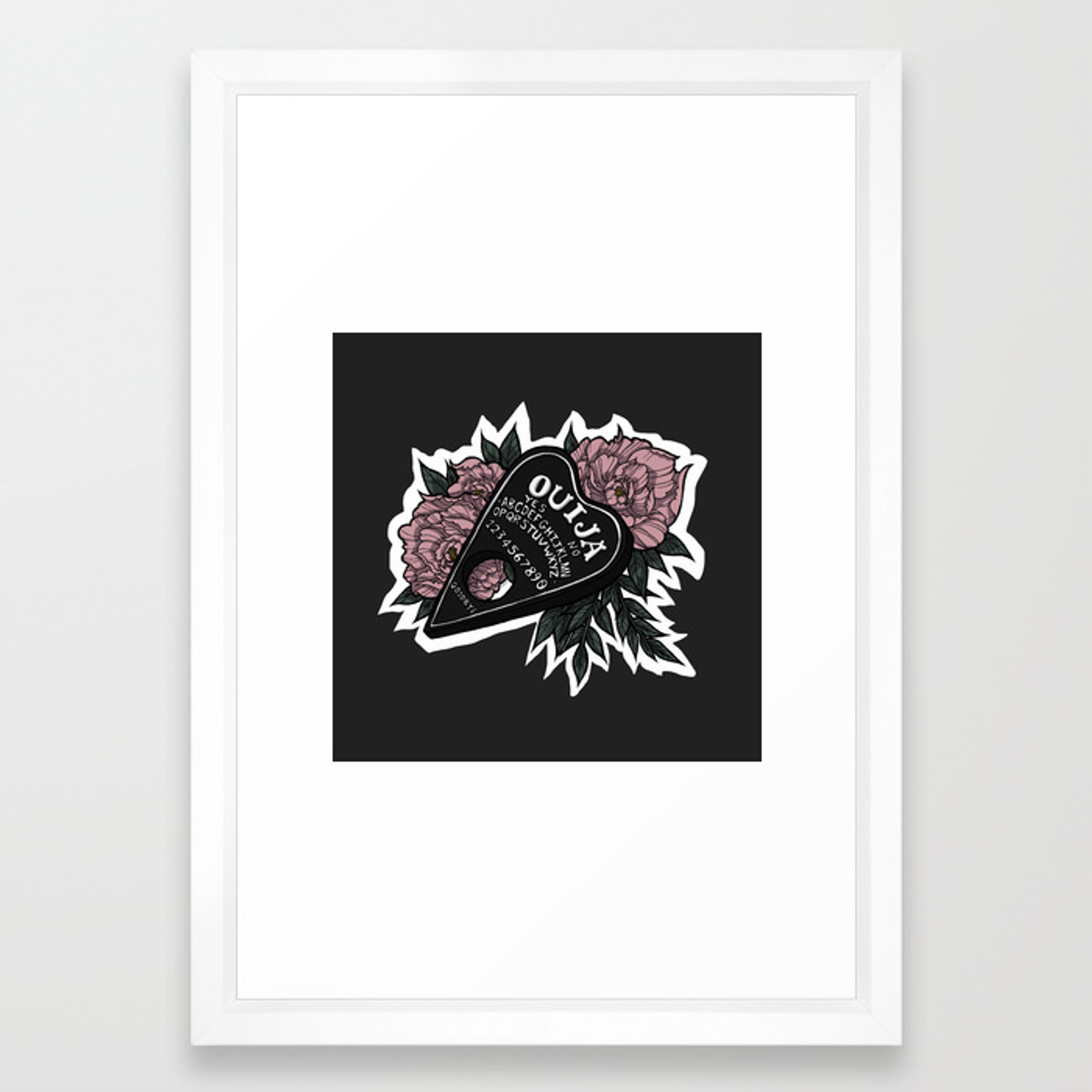 1500x1500 Ouija Planchette Framed Art Print