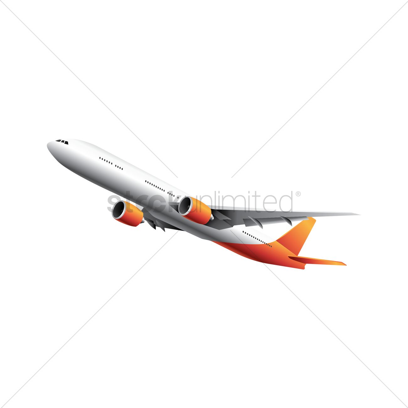 Plane Flying Vector Image 1300x1300 Plane Flying Vector Image