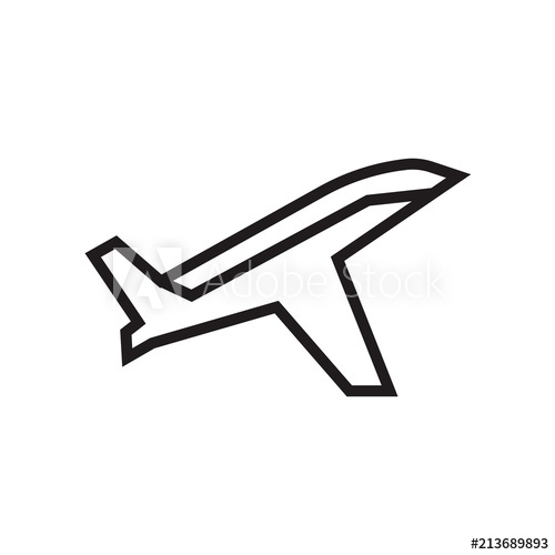 Plane Icon Vector Sign And Symbol Isolated On White Background 500x500 Plane Icon Vector Sign And Symbol Isolated On White Background