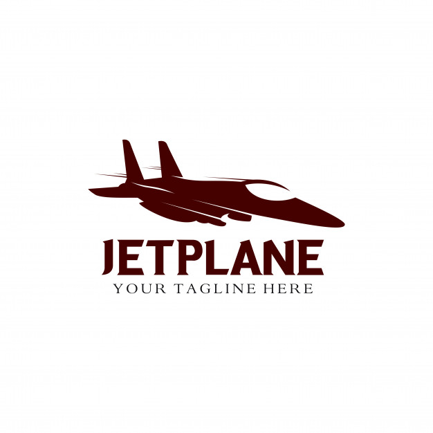 626x626 Jet Plane Logo Vector Premium Download