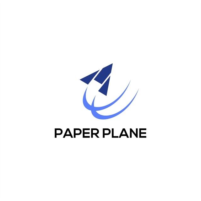 640x640 Paper Plane Logo Vector, Abstract, Air, Aircraft Png And Vector
