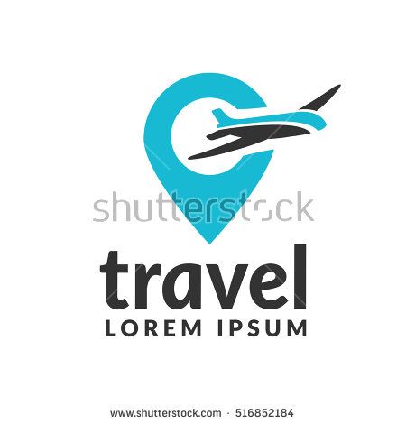 450x470 Air Travel Logo Template Travel Logo Pin Logo Location On Map