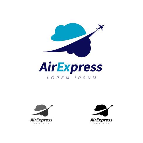 490x490 Plane Flying Over The Clouds Logo