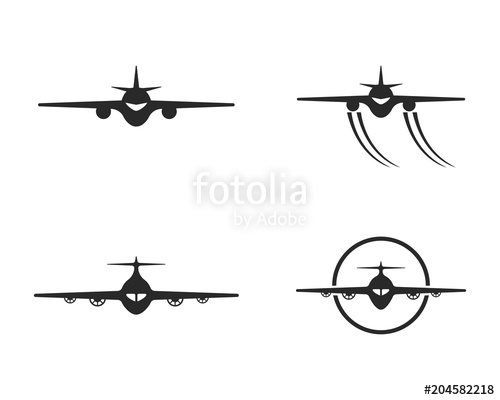 500x400 Plane Logo Vector Stock Image And Royalty Free Vector