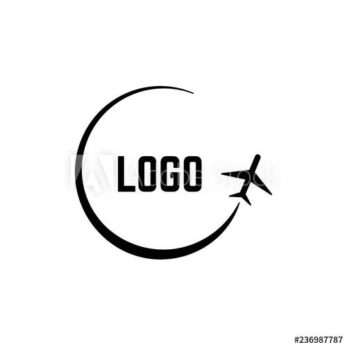 500x500 Plane Logo Vector Abstract Travel Logos And Airplane Signs