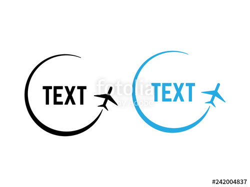 500x375 Plane Logo Vector Abstract Travel Logos And Airplane Signs Stock