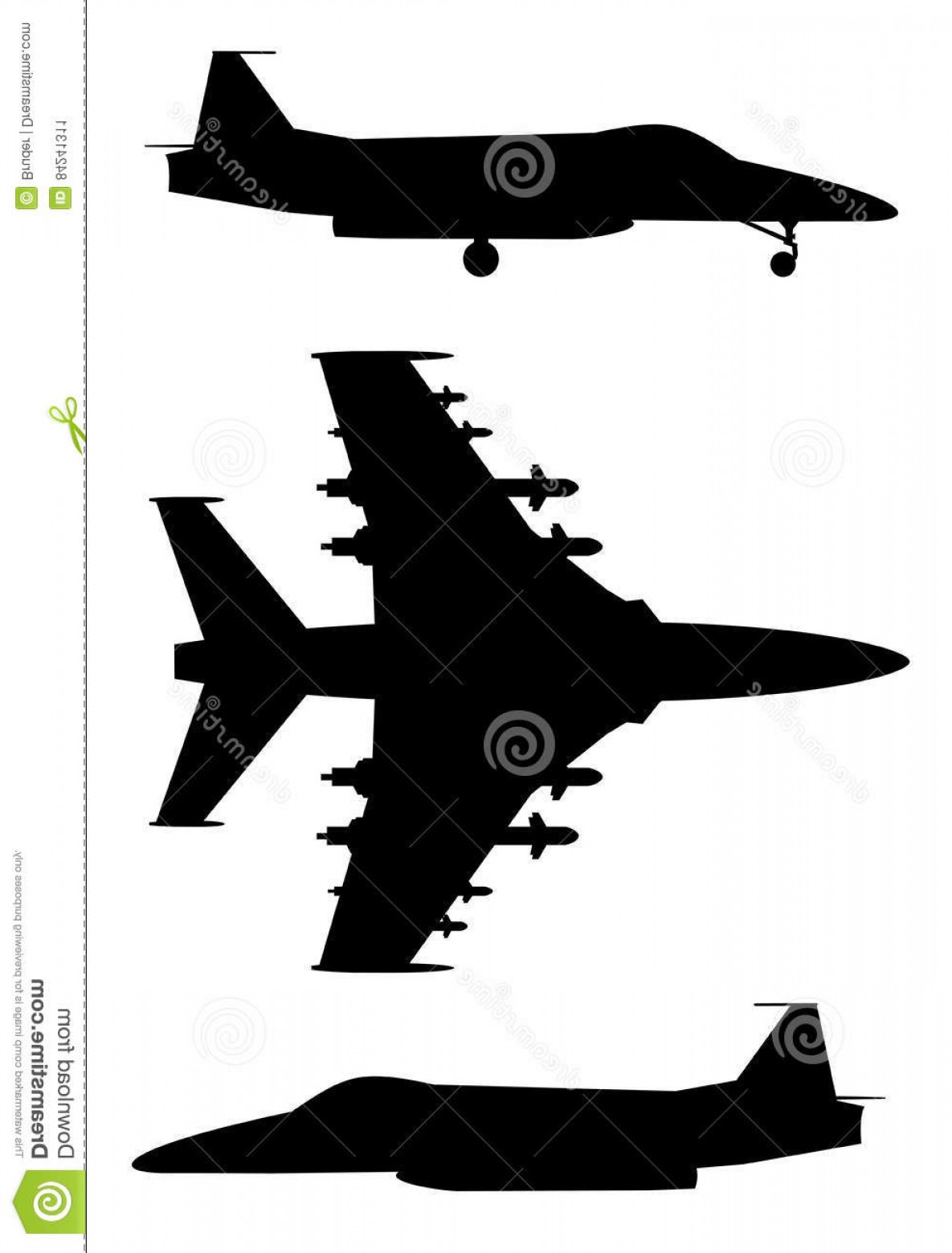 1185x1560 Military Jet Silhouettes Vector Catamart