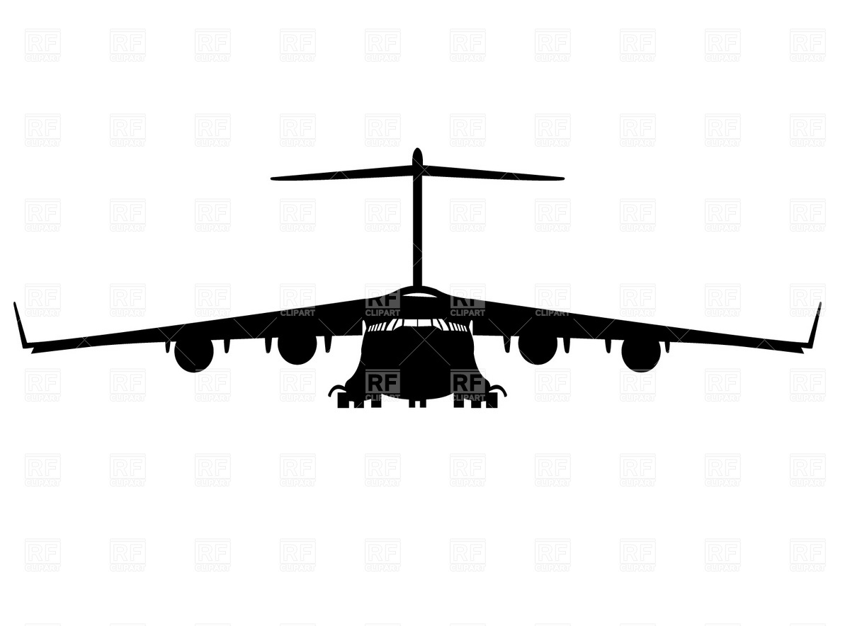 1200x884 Military Air Plane Silhouette Vector Image Of Transportation