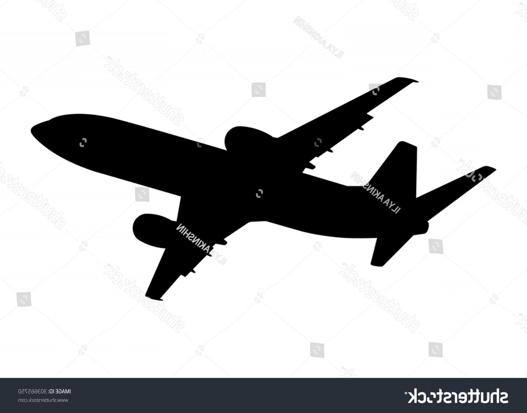 1800x1412 Plane Silhouette On White Background Vector Soidergi
