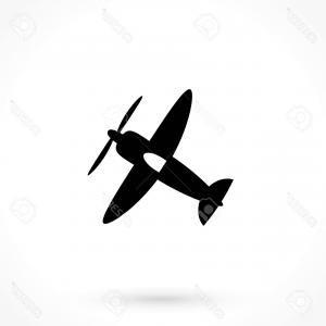 300x300 Airplane Icons With Screw Vector Plane Silhouette Createmepink