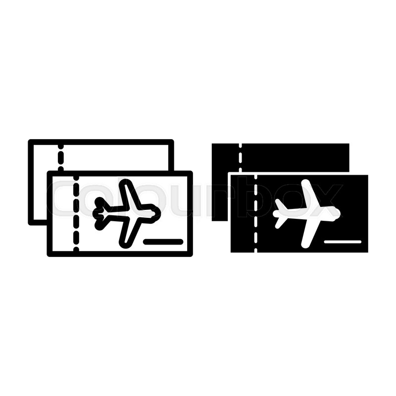 Aviation Tickets Line And Glyph Icon Stock Vector Colourbox 800x800 Aviation Tickets Line And Glyph Icon Stock Vector Colourbox