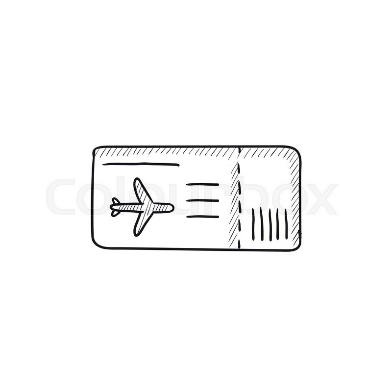 Flight Ticket Vector Sketch Icon Stock Vector Colourbox 800x800 Flight Ticket Vector Sketch Icon Stock Vector Colourbox