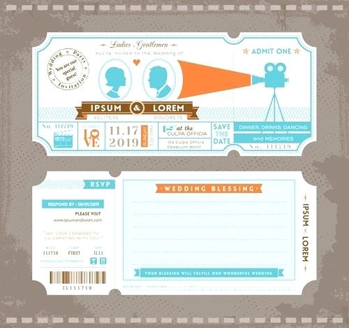 Wedding Invitation Ticket Template Vector Free Vector In Adobe 500x469 Wedding Invitation Ticket Template Vector Free Vector In Adobe