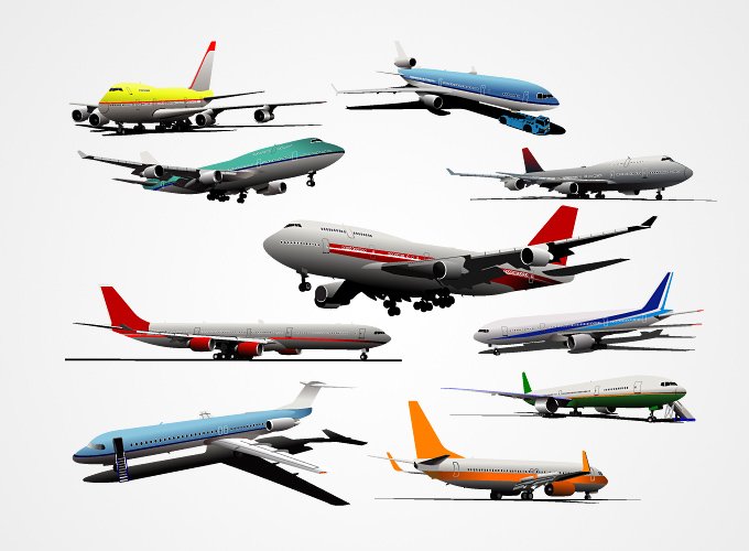 680x500 Free Plane Vector Graphics