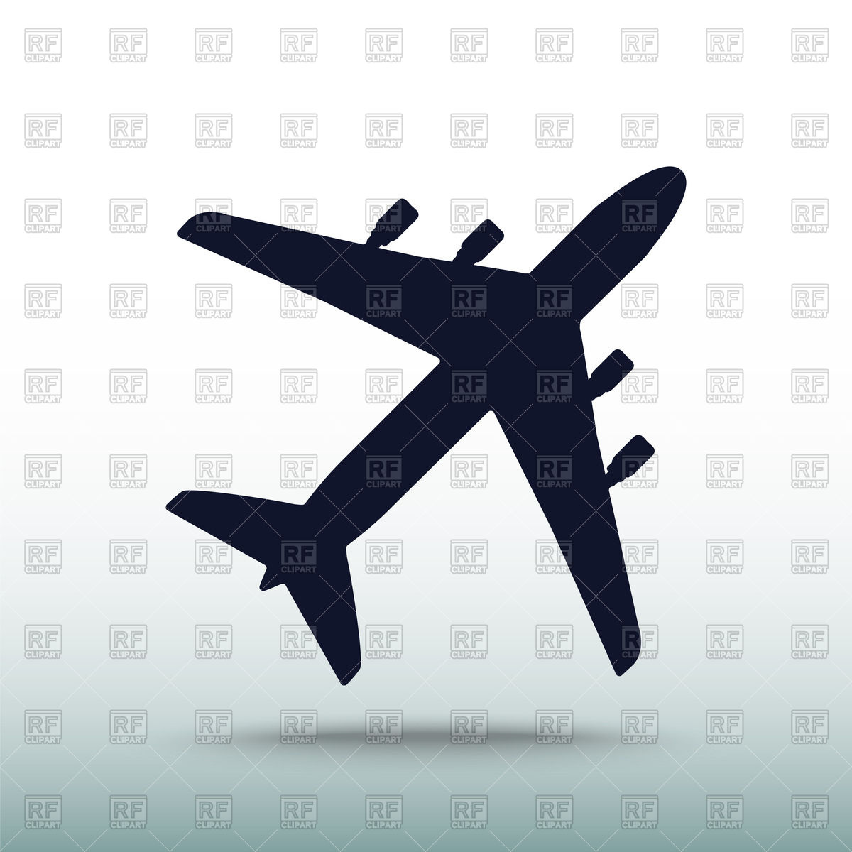 1200x1200 Silhouette Of Plane Vector Image Of Transportation Zhukovskyi