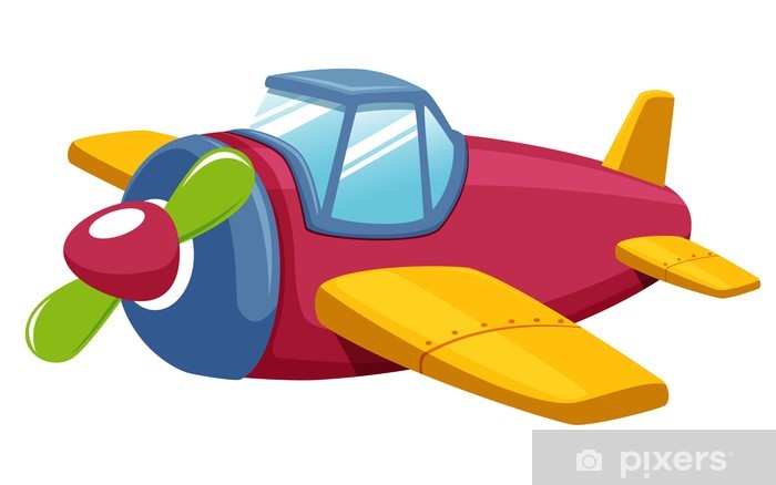 700x438 Illustration Of Toy Plane Vector Wall Mural