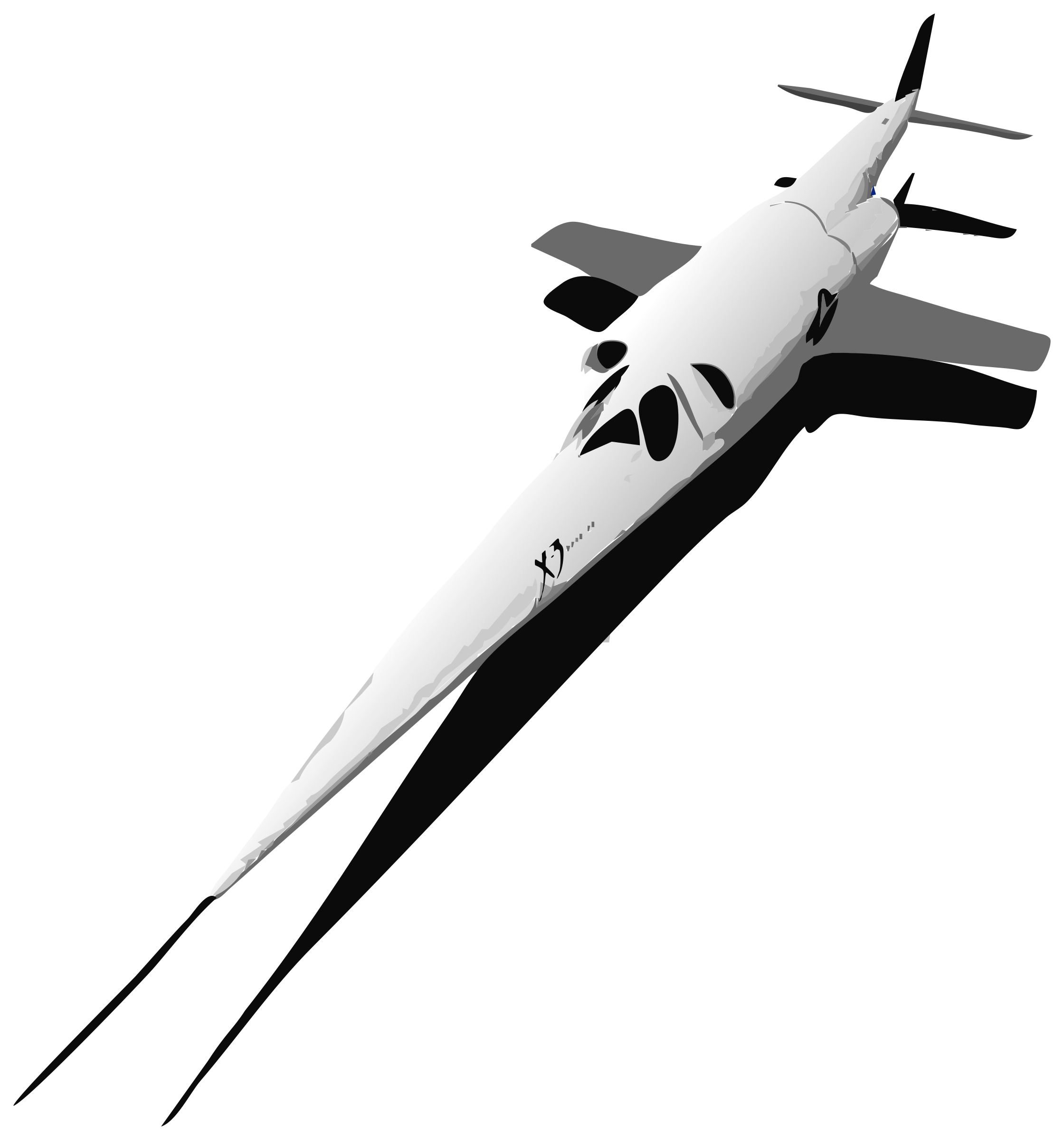 2240x2400 Nasa Plane Vector Clipart Image
