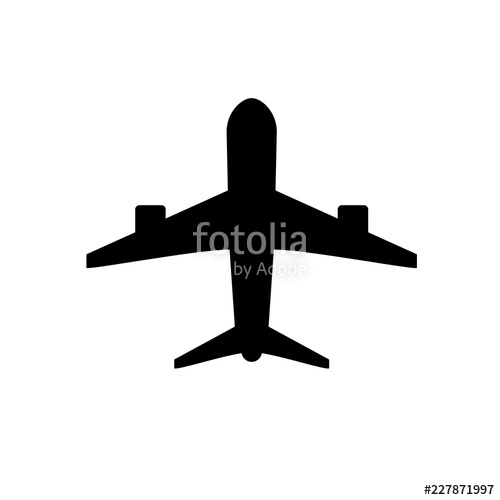 500x500 Airplane Icon Plane Vector Stock Image And Royalty Free Vector