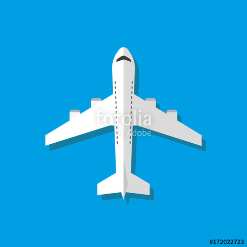 500x500 Plane Vector Stock Image And Royalty Free Vector