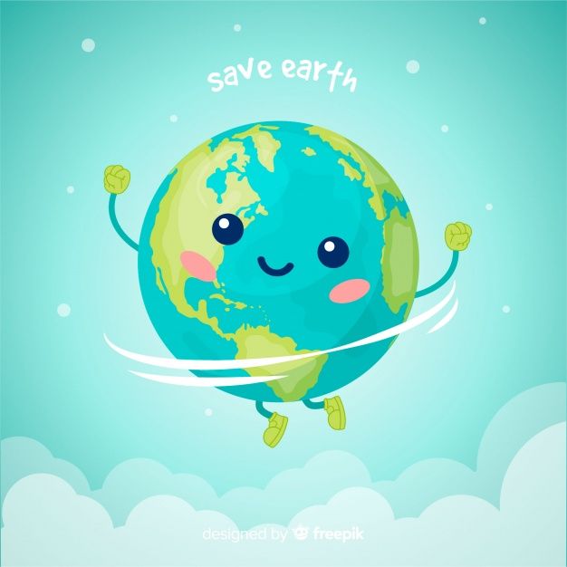 626x626 Lovely Planet Earth With Cartoon Style Vector Free Download