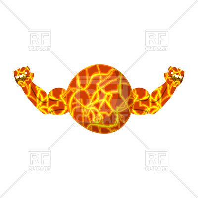 400x400 Mars Strong Fitness Health Of Planet Vector Image Of Conceptual