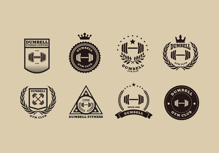 700x490 Dumbbell Logo Vector