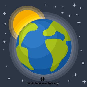 300x300 Free Planet Earth Vector Art