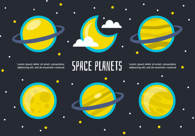 632x443 Free Space Planets Vector Free Vector Download Cannypic