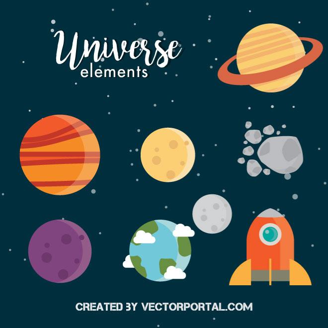 660x660 Planets Vector Image