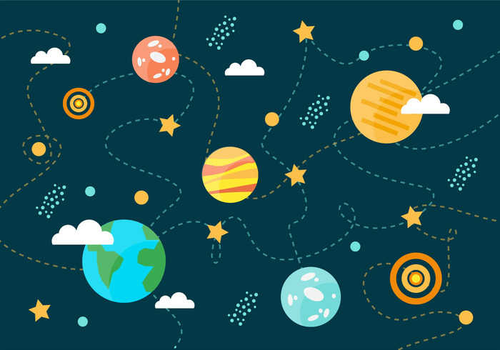 700x490 Free Collection Of Space Planets Vector Background