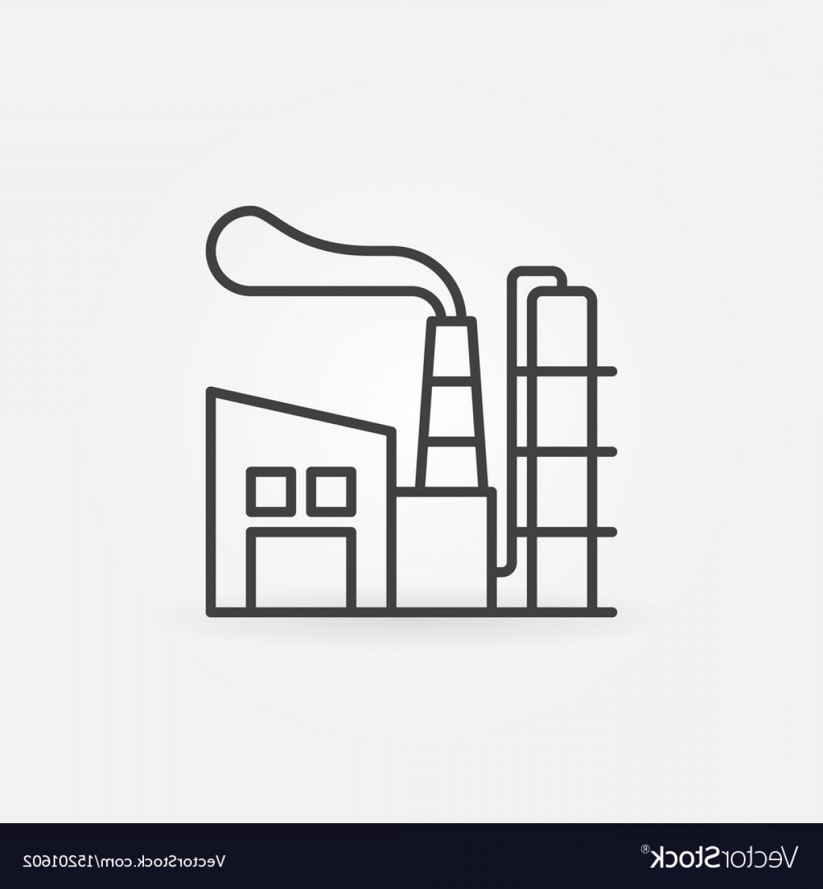 1200x1296 Manufacturing Plant Line Icon Vector Soidergi