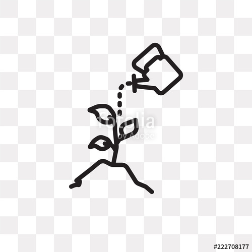 500x500 Plant Icon On Transparent Background Modern Icons Vector