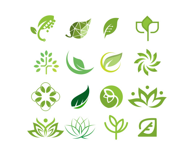 626x501 Logo Collection Leaf And Tree Vector Vector Premium Download