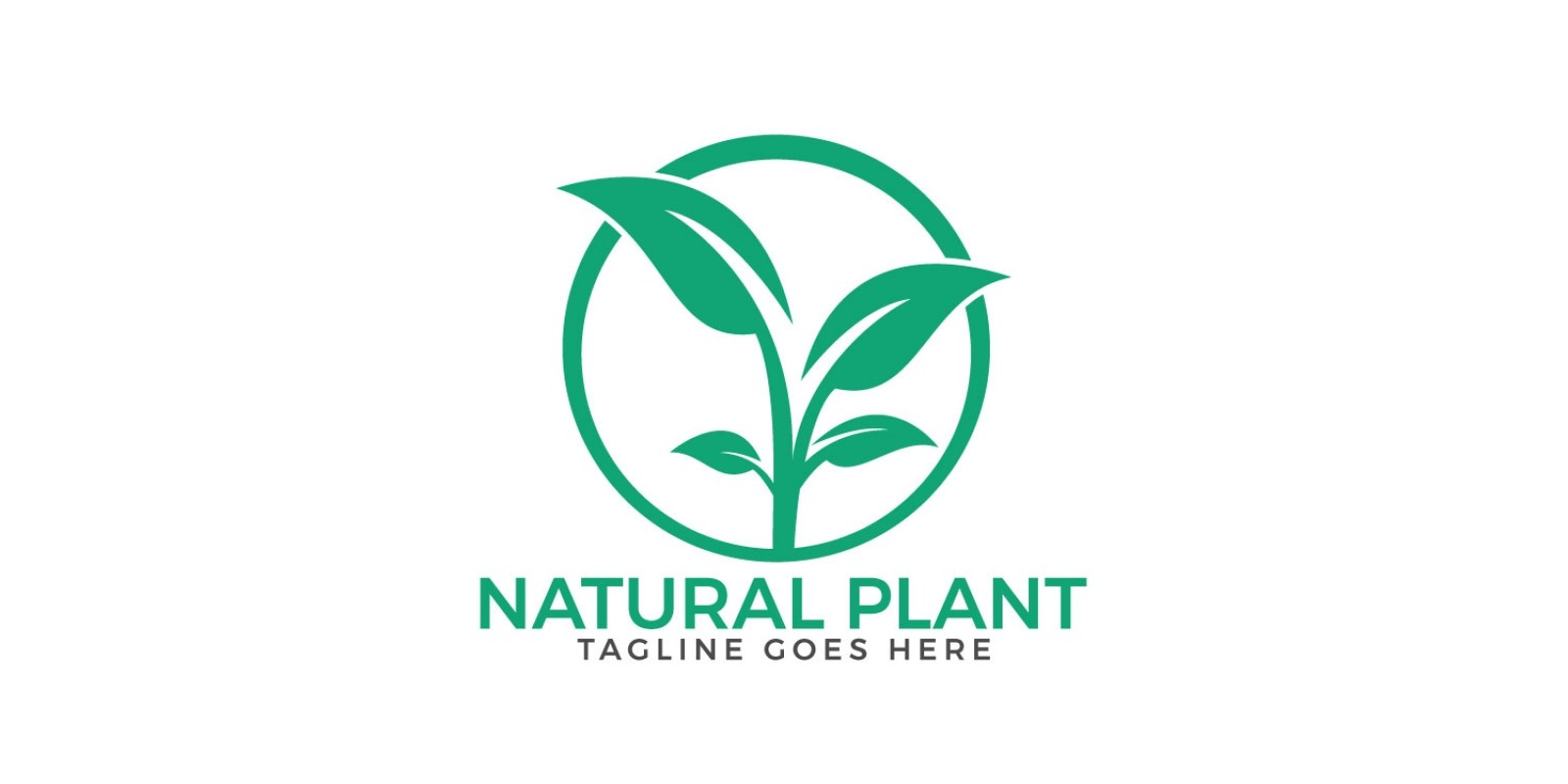 1600x800 Natural Plant Logo Design Codester