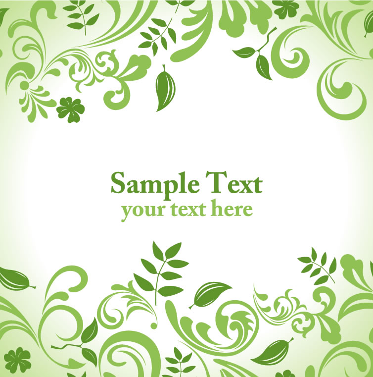 754x761 Green Plant Pattern Background Free Vector Graphic Download