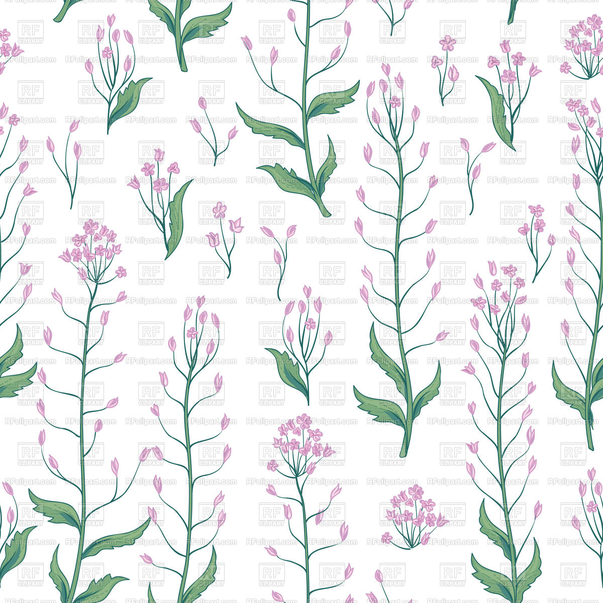 1200x1200 Seamless Herbal Pattern