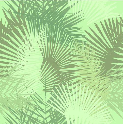 500x501 Tropical Plant Leaves Seamless Pattern Vector Free Download