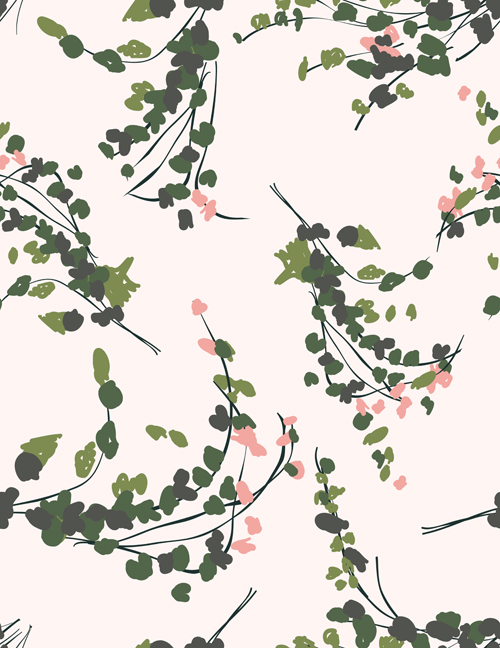 500x648 Vintage Plant Seamless Pattern Vectors Free Download