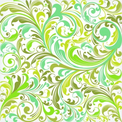 425x425 European Plant Pattern Background Vector Vector Background Free