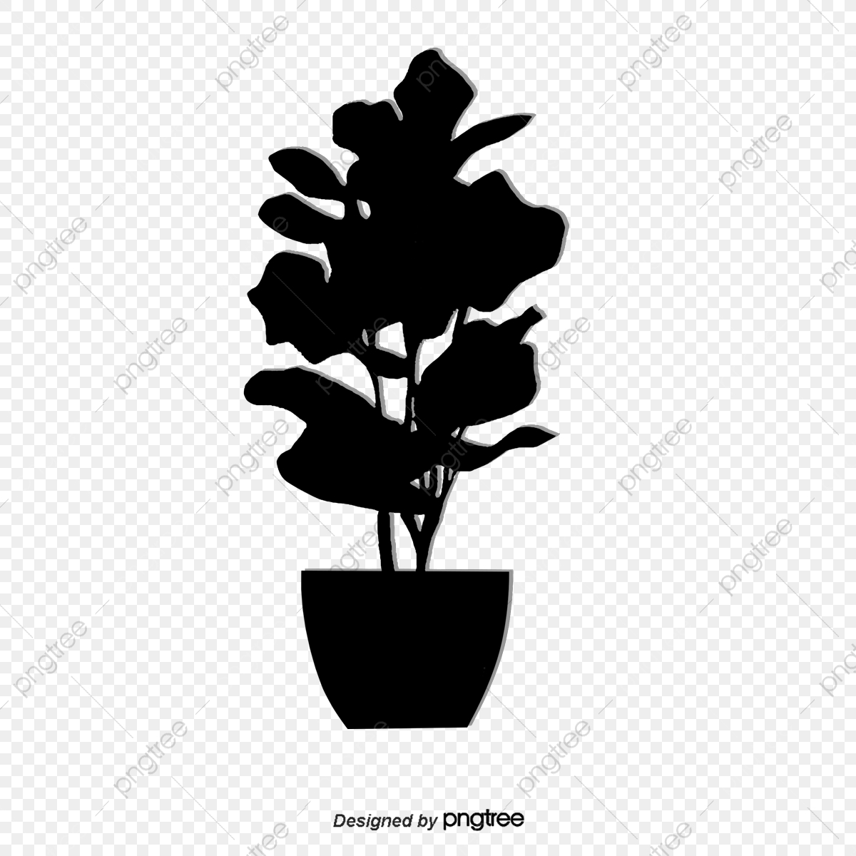 1200x1200 Plant Silhouette, Plant Vector, Silhouette Vector Png And Vector
