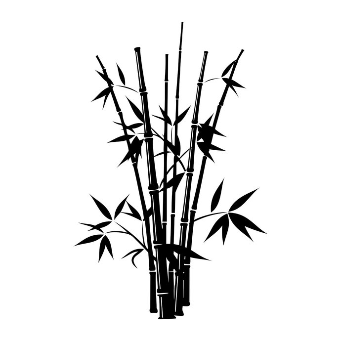 690x690 Bamboo Plant Graphics Design Dxf