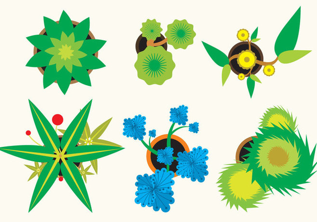 Various Plants Top View Free Vector Download Cannypic 632x443 Various Plants Top View Free Vector Download Cannypic