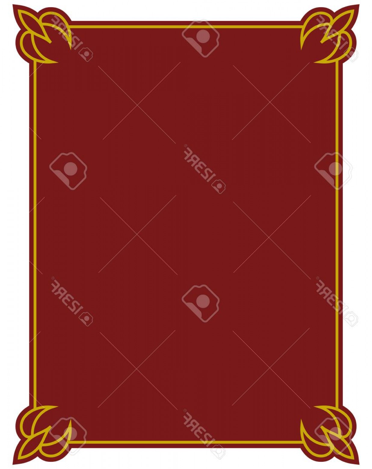 1237x1560 Photostock Vector Border Frame Red Deco Plaque Vector Art Simple